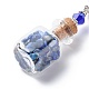 7 chakra getrommelte Edelsteinsplitter füllen Wunschflaschen-Anhänger-Dekorationen HJEW-JM00779-4
