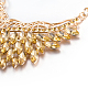 Fashion Women Jewelry Zinc Alloy Glass Rhinestone Bib Statement Choker Collar Necklaces NJEW-BB15118-A-3