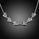 Silver Plated Brass Heart Pendant Necklaces for Women NJEW-BB00842-2