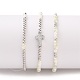 Verstellbare Nylonschnur geflochtene Perlen Armbänder Sets BJEW-JB05735-03-2