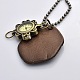 Vintage Antique Bronze Alloy Quartz Watch Necklaces WACH-N035-32-3