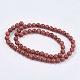 Synthetic Goldstone Bead Strands X-G-R193-04-6mm-2