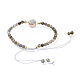 Bracelets ajustables en agate indienne naturelle tressée BJEW-JB04558-03-4