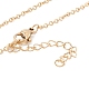 Ожерелье с подвеской в виде полумесяца из натуральной раковины с 304 цепочкой из нержавеющей стали для женщин NJEW-C016-13G-4