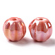 Handmade pearlized Porzellan Perlen PORC-G010-01F-3