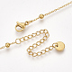 Ion Plating(IP) 304 Stainless Steel Chain Necklaces NJEW-S383-102G-3