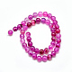 Chapelets de perles d'agate naturelle G-R003-01-2