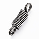 Alloy Coil Cord Ends PALLOY-H542-02-2