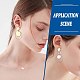 SUNNYCLUE 1 Box 32Pcs 4 Colors Flat Round Earring Posts Stainless Steel Earring Post Ear Stud with Loop Blank Metal Earring Studs Ear Nuts for Earrings Jewelry Making DIY Women Adults Crafts Suppies STAS-SC0004-33-6