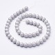 Eco-Friendly Round Baking Paint Glass Beads Strands HY-A003-8mm-RV43-1