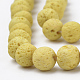 Synthetic Lava Rock Beads Strands X-G-S277-8mm-18-3