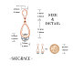 Boucles d'oreilles pendantes en acier titane Shegrace JE690A-6