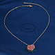 Collane con ciondolo a forma di cuore in ottone con micro pavé di zirconi da donna RK4443-2-3