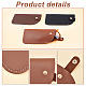 PandaHall Elite 3Pcs 3 Colors PU Imitation Leather Slip-in Glasses Bag AJEW-PH0004-62-4