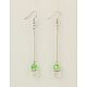 Fashion Glass Ball Dangle Earrings EJEW-JE00469-3