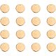 PandaHall Elite 50 pcs 10mm 304 Stainless Steel Flat Round Blank Stamping Tag Pendants Charms Diameter for Jewelry Making Gloden STAS-PH0035-08G-1
