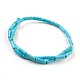 Synthetic Turquoise Beads Strands TURQ-G120-4x13mm-15-2