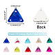 Ahadermaker 100 pz 10 colori a forma di triangolo cucire su strass GLAA-GA0001-59-2