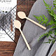 Cucchiaio da intaglio in legno gorgecraft vuoto faggio set di artigianato in legno incompiuto per intaglio cucchiaio forma adatta per principianti intagliatori di legno (2 pz) AJEW-GF0001-38-7