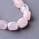 Natural Rose Quartz Beads Strands G-R356-09-2