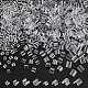 Nbeads 800Pcs 4 Style Transparent AS Plastic Base Buckle Hair Findings FIND-NB0004-37-4