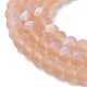 Chapelets de perles en verre imitation jade EGLA-A034-T3mm-MB21-4