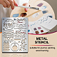 Individuelle „Alles Gute zum Geburtstag“-Metallstanzschablonen aus Edelstahl DIY-WH0289-066-4