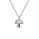 925 Sterling Silver Enamel Mushroom Pendant Necklaces JN1085B-1
