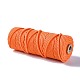 コットン糸  マクラメコード  装飾的な糸のスレッド  DIYの工芸品について  ギフトラッピングとジュエリー作り  サンゴ  3mm  約54.68ヤード（50m）/ロール OCOR-T001-01-02-2