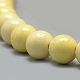 Synthetic Ocean White Jade Beads Strands G-S254-6mm-B05-4