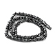 Гальванические нити из синтетических немагнитных гематитовых бусин G-I364-B01-02-2