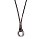 Men Adjustable Cowhide Pendant Necklaces NJEW-BB31311-1