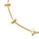 Messing Twisted Chain Bordsteinkette Halsketten NJEW-JN03092-01-2