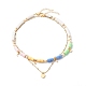 Ensemble de colliers de perles en pâte polymère NJEW-JN03621-1