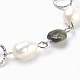 Natürliche Reisperlen Perlen Armbänder BJEW-JB03903-04-2