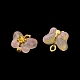 Lega color oro chiaro con ciondoli in vetro PALLOY-Q457-01G-03-3