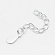 925 Sterling Silver Extender Chains X-STER-F032-11S-2