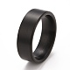 Placcatura ionica (ip) 304 anello per dito a fascia liscia in acciaio inossidabile per uomo donna RJEW-E062-A01-1