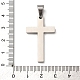 Подвески-кресты из нержавеющей стали 304 с библейской тематикой STAS-F323-11P-3