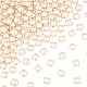Gorgecraft 200 pièce de perles à coudre à deux trous à coudre sur des perles et des strass avec griffe dorée à dos plat SACR-GF0001-03B-1