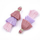 Polycotton(Polyester Cotton) Tassel Pendant Decorations FIND-T018-09-2