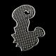 Sea Horse ABC Plastic Pegboards used for 5x5mm DIY Fuse Beads DIY-Q009-31-2