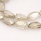 Faceted Drop Electroplate Glass Beads Strands EGLA-P013-F09-2