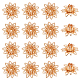 Superfindings 30 шт. покрытие стойки латунные полые колпачки для бусин в виде цветка KK-FH0002-47-1