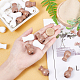 CHGCRAFT 20 Pcs 2 Styles Wooden Hanging Ball Blind Small Beads WOOD-CA0001-16-3