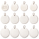 NBEADS 18 Pcs Stainless Steel Stamping Blank Tag Pendants STAS-NB0001-21-1
