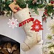 Decorazioni natalizie con ciondoli in legno a tema natalizio DIY-TA0001-38-4