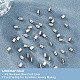 UNICRAFTALE Barrel End Caps 100pcs Stainless Steel Cord Ends 4mm Inner Diameter Smooth End Caps Terminators Cord Finding for Jewelry Making Kit STAS-UN0001-99P-5