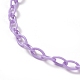 Персонализированные ожерелья-цепочки из абс-пластика NJEW-JN03220-04-3