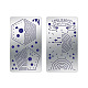 Fingerinspire 2 шт. 2 стиля на заказ 304 трафареты для штампов из нержавеющей стали DIY-FG0001-93-1